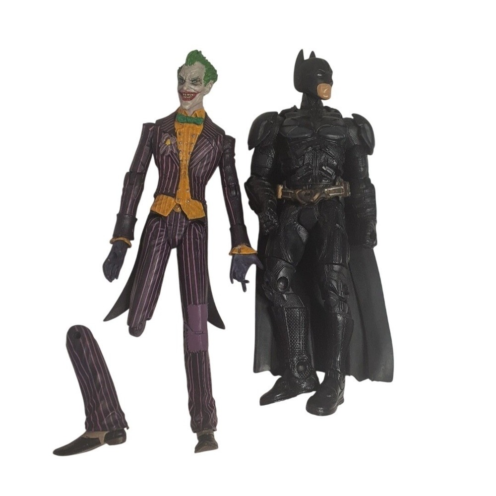 DC Batman 6.5' The Dark Knight Arkham Asylum Joker 7' Action Figure Broken Leg